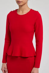 GENERATION LOVE PANACHE PEPLUM SWEATER